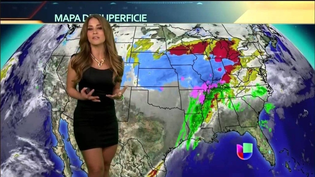 Spanish weather girl