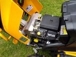 Motor vehicle Vehicle Yellow Lawn mower Outdoor power equipment